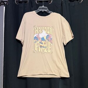 Streetwear Society Beige Wander Graphic Tee